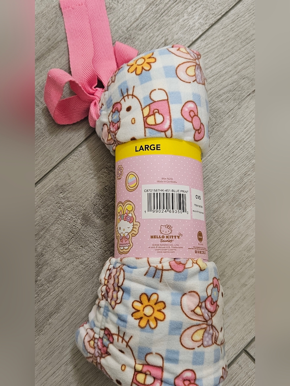 SANRIO LADIES Hello Kitty Easter Sleep Pants Soft Size Large - Picture 3 of 4
